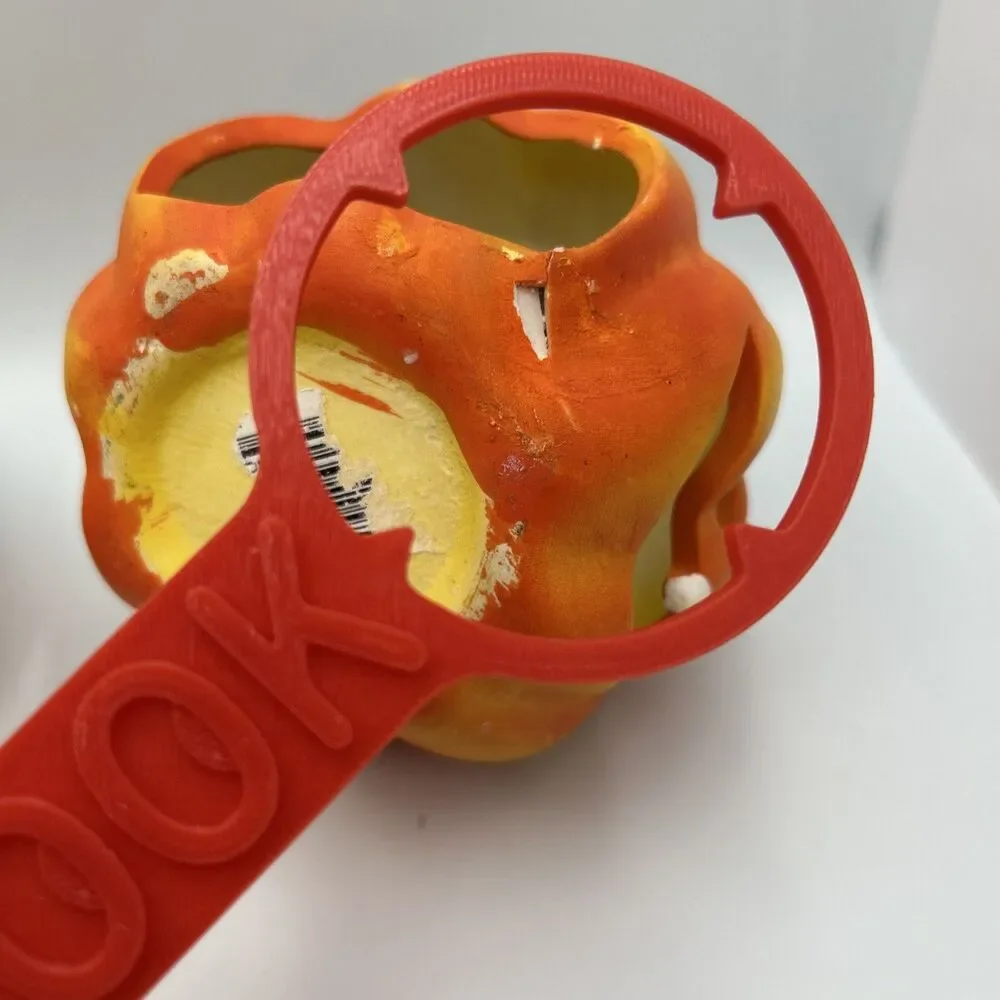 2000s Vintage Halloween Jack O Lantern Pumpkin Candle Holders Set of 4 Ceramic